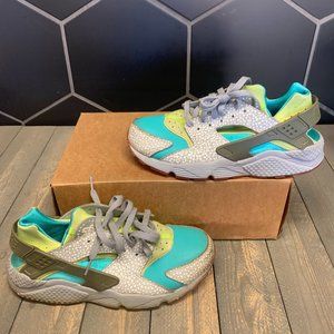 Used W/O Box! Mens Nike ID Air Huarache Running Teal White Elephant Size 11